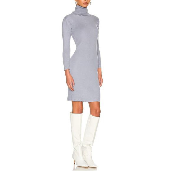 Elliatt Anthropologie Victoria Grey Knit Bodycon Midi Dress XS NWT MSRP $169 - Picture 1 of 16